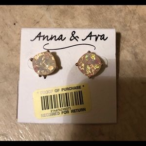 Anna and Ava gold stud earrings